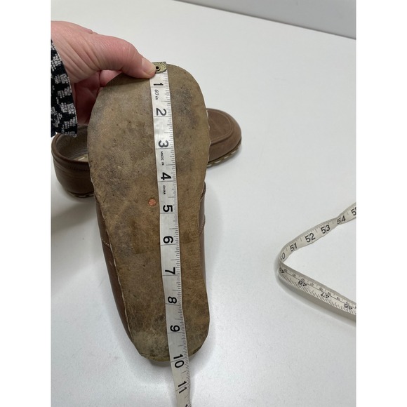 Handmade Leather Loafers Womens Slip On Comfort Shoes Brown Casual Size 8.5 - Picture 10 of 12